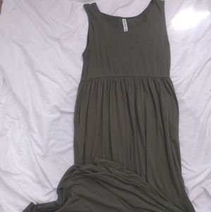 Pink blush maternity maxi dress